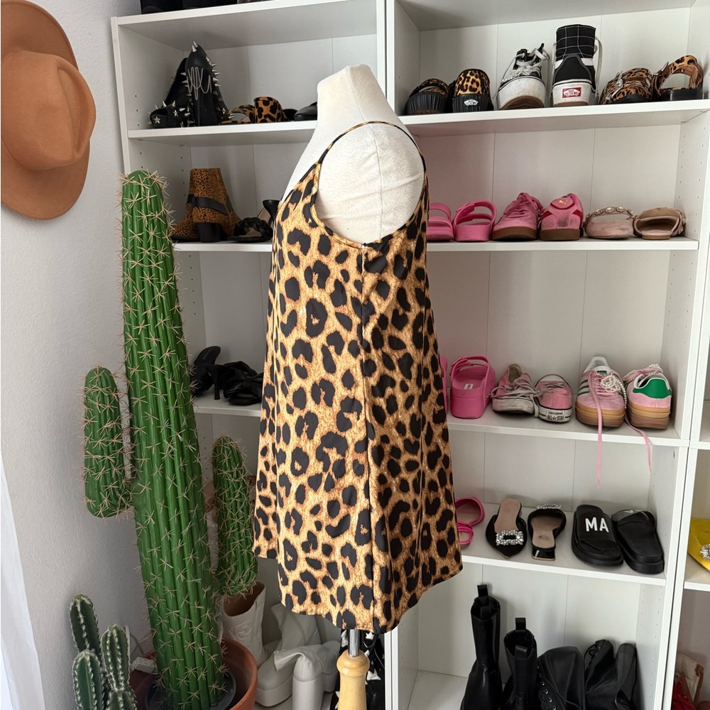 SOLD ON DEPOP Leopard Print Slip Dress - Picture 6 of 10